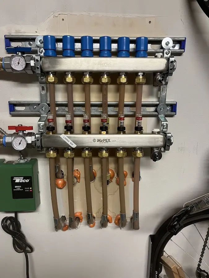 Plumber performing Gas Line Installation at a residential property in Bonney Lake